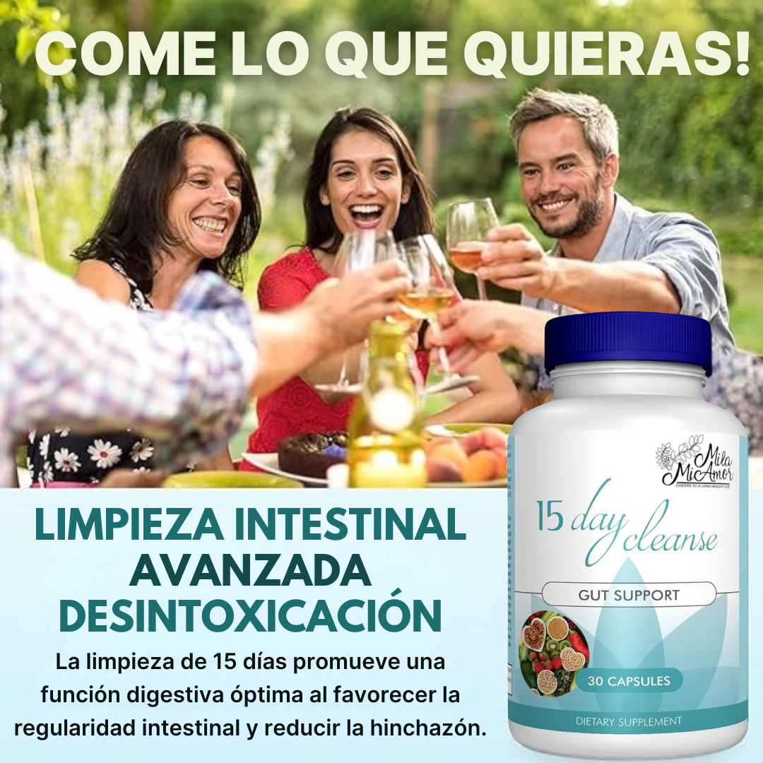 🍃DESINTOXICANTE INTESTINAL -15 DAYS  CLEANSE-🍃